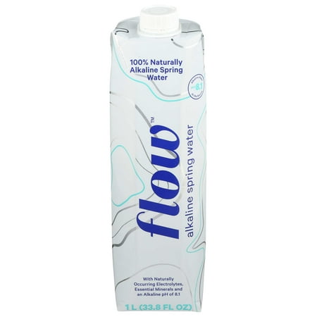 Flow Alkaline Spring Water, 1 Liter -- 12 per case