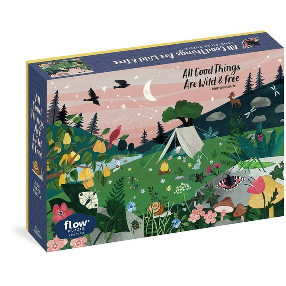 Flow: All Good Things Are Wild and Free 1,000-Piece Puzzle (Flow) Adults Families Picture Quote Mindfulness Gift (Jigsaw)