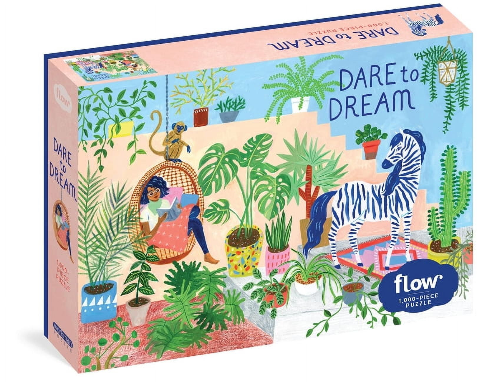 Flow: Dare to Dream 1,000-Piece Puzzle: (Flow) for Adults Families Picture Quote Mindfulness Game Gift Jigsaw 26 3/8" X 18 7/8" (Other)