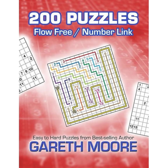Flow Free / Number Link: 200 Puzzles, (Paperback)