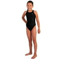 thumbnail image 1 of Flow Girls Swimsuit - One Piece Crossback Competitive Swimsuit Youth Sizes 23 to 30 in Black, Navy, and Blue (30, Black) - FLOW GIRLS SWIMSUIT-BLACK-30, 1 of 1