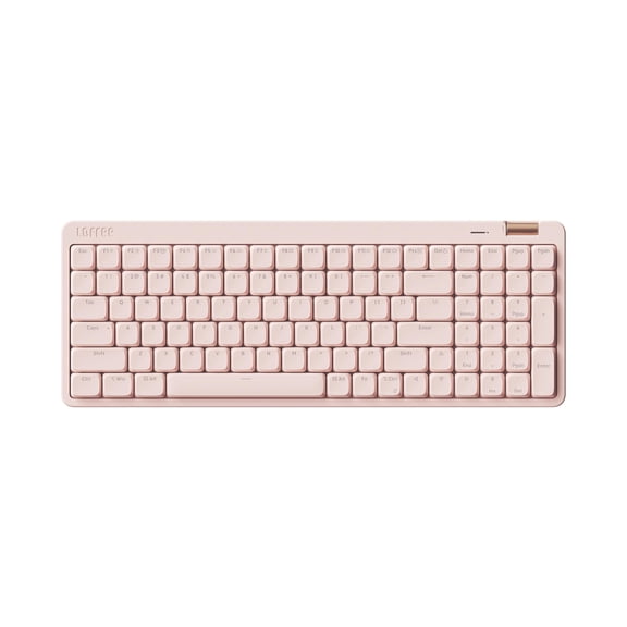 Flow Lite 100 Keys Low Profile Mechanical Keyboard, Swappable Rechargeable Wireless Keyboard with 2.4G Receiver, Bluetooth and Wired Connection for Windows, Mac/ Specter Linear Switches (Flamingo)