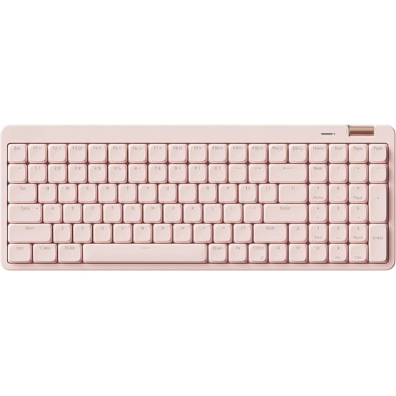 Flow Lite 100 Low Profile Mechanical Keyboard, Swappable Rechargeable Keyboard with 2.4G Receiver, and Wired Connection for Windows, / Specter Linear Switches ()