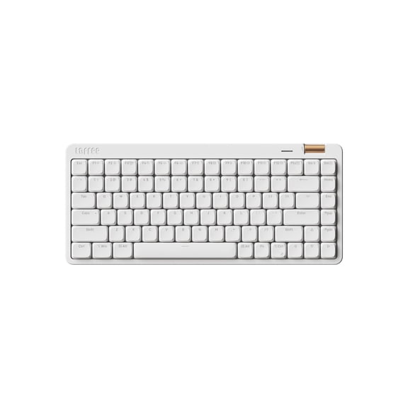 Flow Lite 84 Keys Low Profile Mechanical Keyboard, 75% Swappable Rechargeable Wireless Keyboard with 2.4G Receiver, Bluetooth and Wired Connection for Windows, Mac/Specter Linear Switches (Off-White)