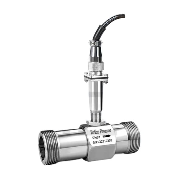 Flow Meter High Percision Pulse Counter Diesel Alcohol Oil 1/2 1" Water Flow Sensor Turbine Flowmeter ,Clear Reading