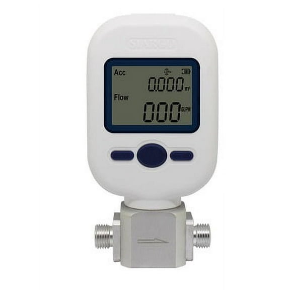 Flow Meter Portable 0-20L/min MEMS 20L Digital Gas Mass Flow Meter Portable Gas Air Flow Rate Tester Digital Display Meter ,Wide Application
