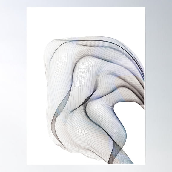 Flow Motion - Abstract Nº2A - Muted Poster Wall Art, Modern Wall Decor For Living Room Bedroom, 16x24 UNFRAMED