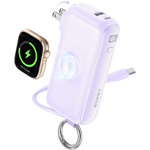 Flow Portable Charger 10000mAh 40W Wall Plug Power Bank Battery Pack