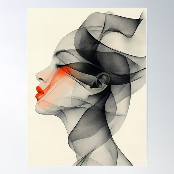 Flow Poster Wall Art, Modern Wall Decor For Living Room Bedroom, 8x12 UNFRAMED