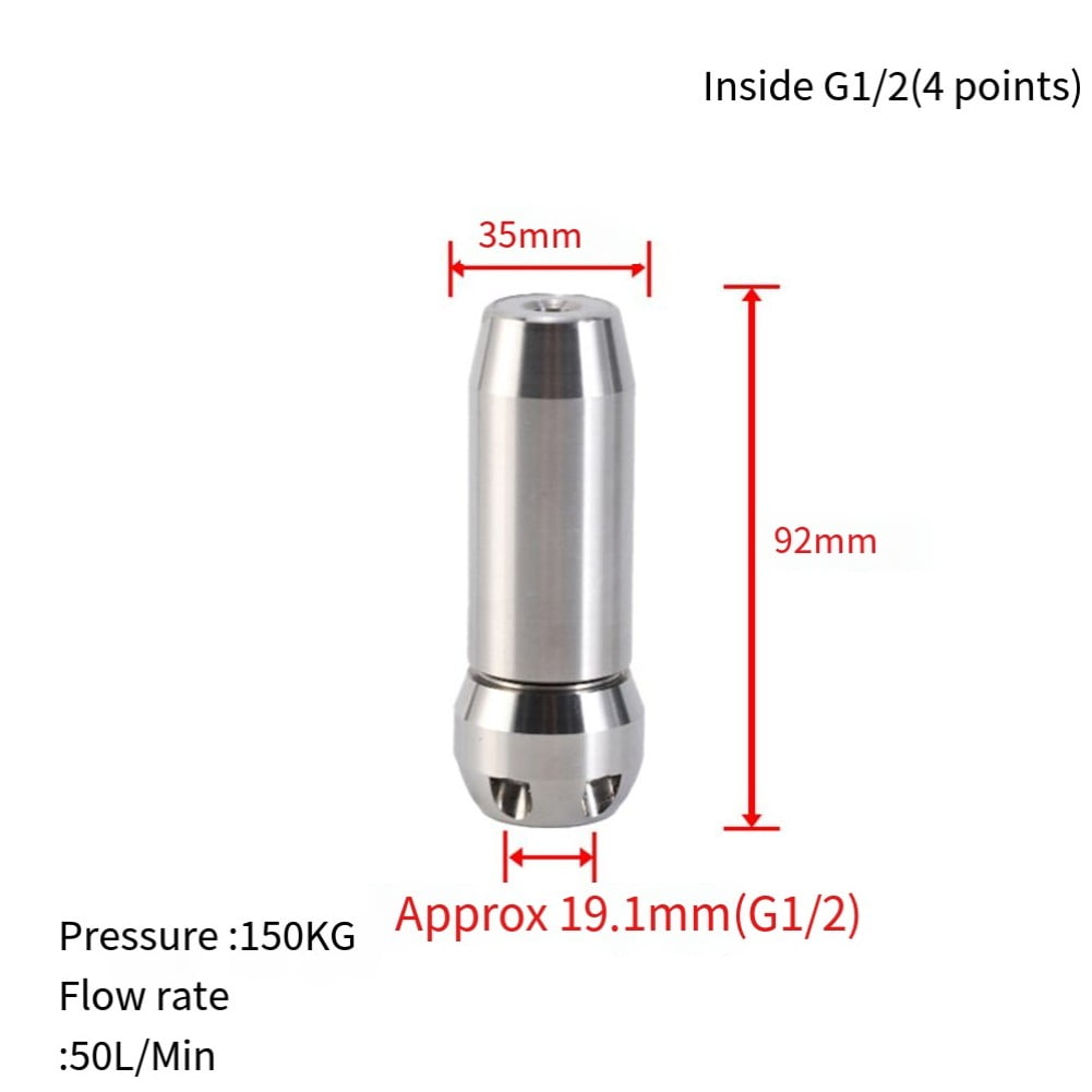 Flow Rate High Pressure Nozzle Internal Thread Compatibility High