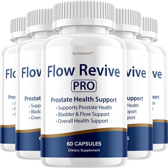 Flow Revive Pro Capsules for Men, Advanced Formula, 5 Pack (300 Count)