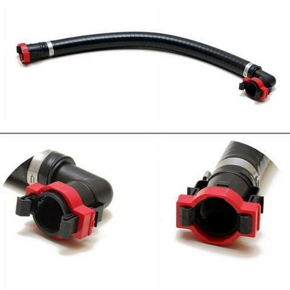 Flow-Rite Boat Livewell Hose Connector Fitting | 16 Inch Qwik-Lok 90 Degree