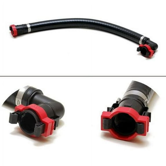 Flow-Rite Boat Livewell Hose Connector Fitting | 16 Inch Qwik-Lok 90 Degree