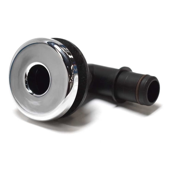 Flow-Rite Boat Thru Hull 8389924 | 90 Degree 3/4 Inch Black Silver