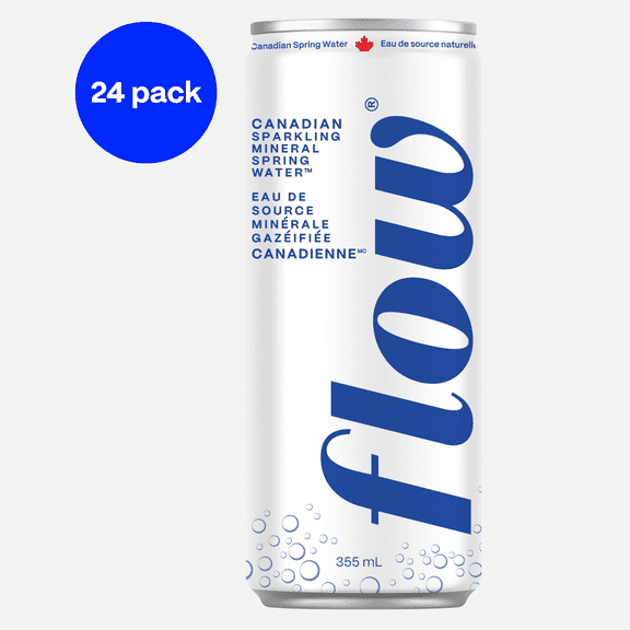 Flow Mineral Sparkling Spring Water, Original, 11.2 Fl Oz, 24 Pack 2