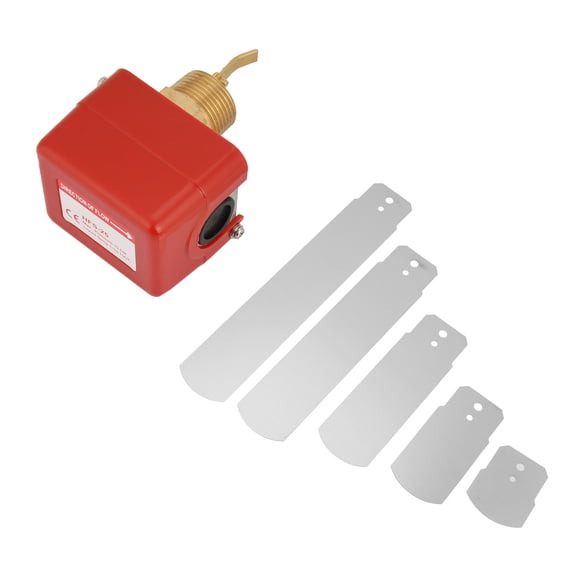 Flow Switch, Paddle Flow Switch, Copper Connector 304 Stainless Steel Central Air Conditioning For Water Ethylene Propylene Glycol Liquids