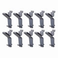 thumbnail image 1 of Flow Wall X-Hook,Hanging,15 lb.,Gray,Plastic,PK10 FSH-017-10, 1 of 2
