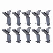 X-Hook,Hanging,15 lb.,Gray,Plastic,PK10 FSH-017-10