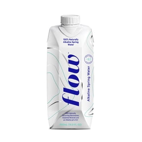 Flow Water Natural Alkaline Spring Water, 16.90 OZ (Pack of 12)