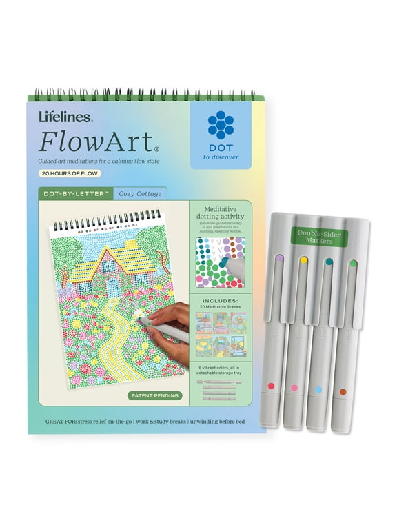 Lifelines FlowArt: Dot-by-Letter, Cozy Cottage