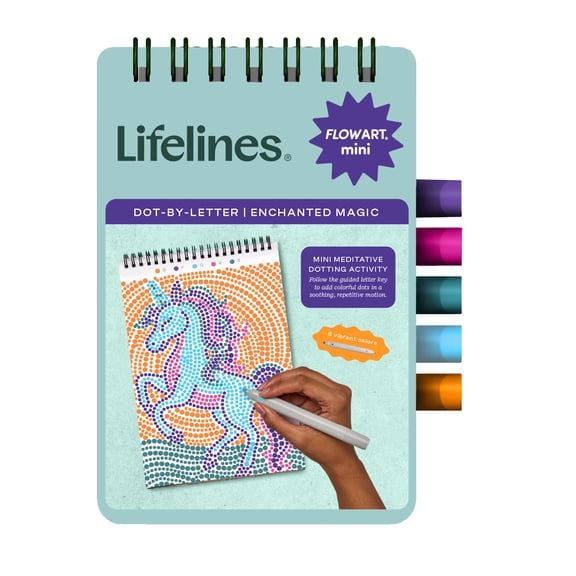 Lifelines FlowArt Dot-by-Letter Mini: Enchanted Magic