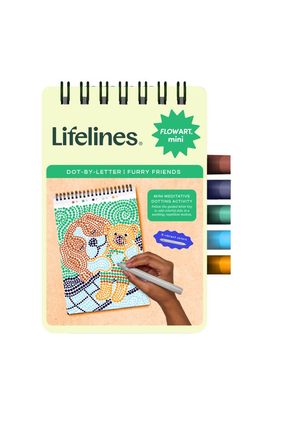 Lifelines FlowArt Dot-by-Letter Mini: Furry Friends