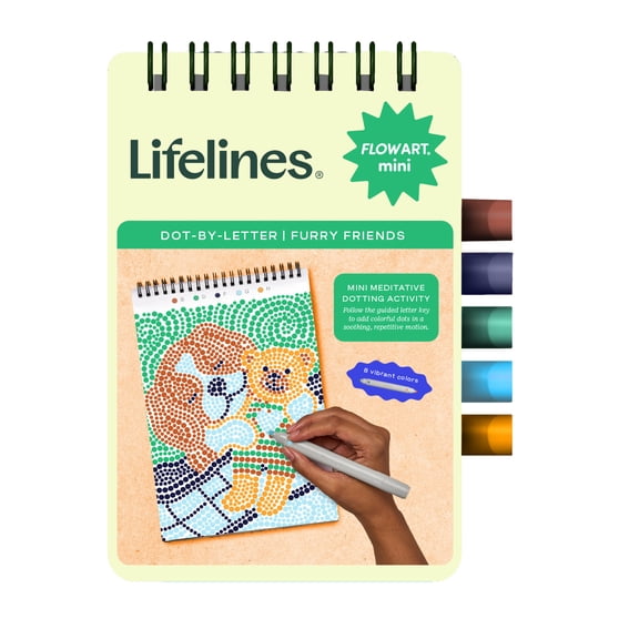 Lifelines FlowArt Dot-by-Letter Mini: Furry Friends