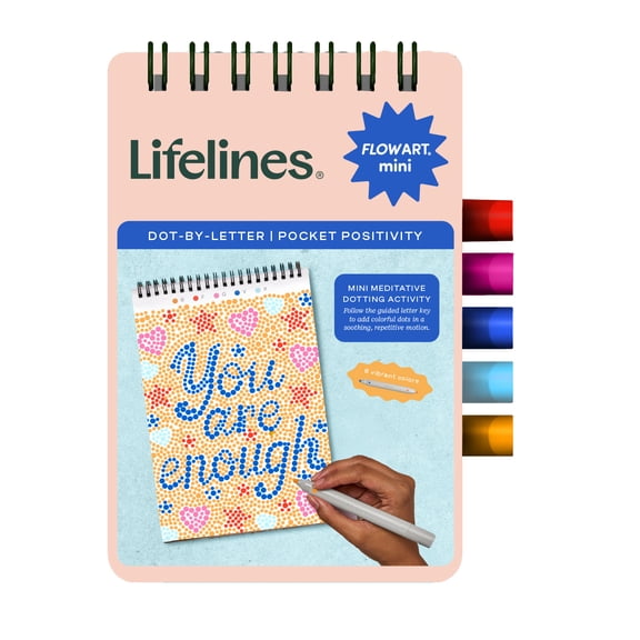 Lifelines FlowArt Dot-by-Letter Mini: Pocket Positivity