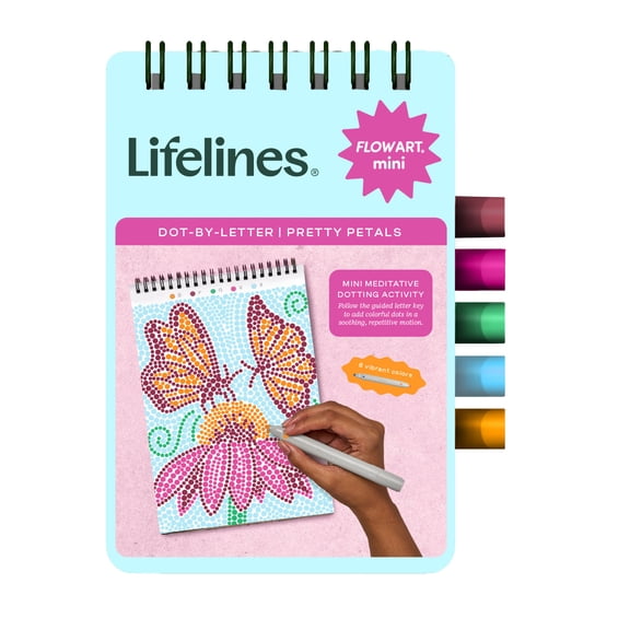 Lifelines FlowArt Dot-by-Letter Mini: Pretty Petals