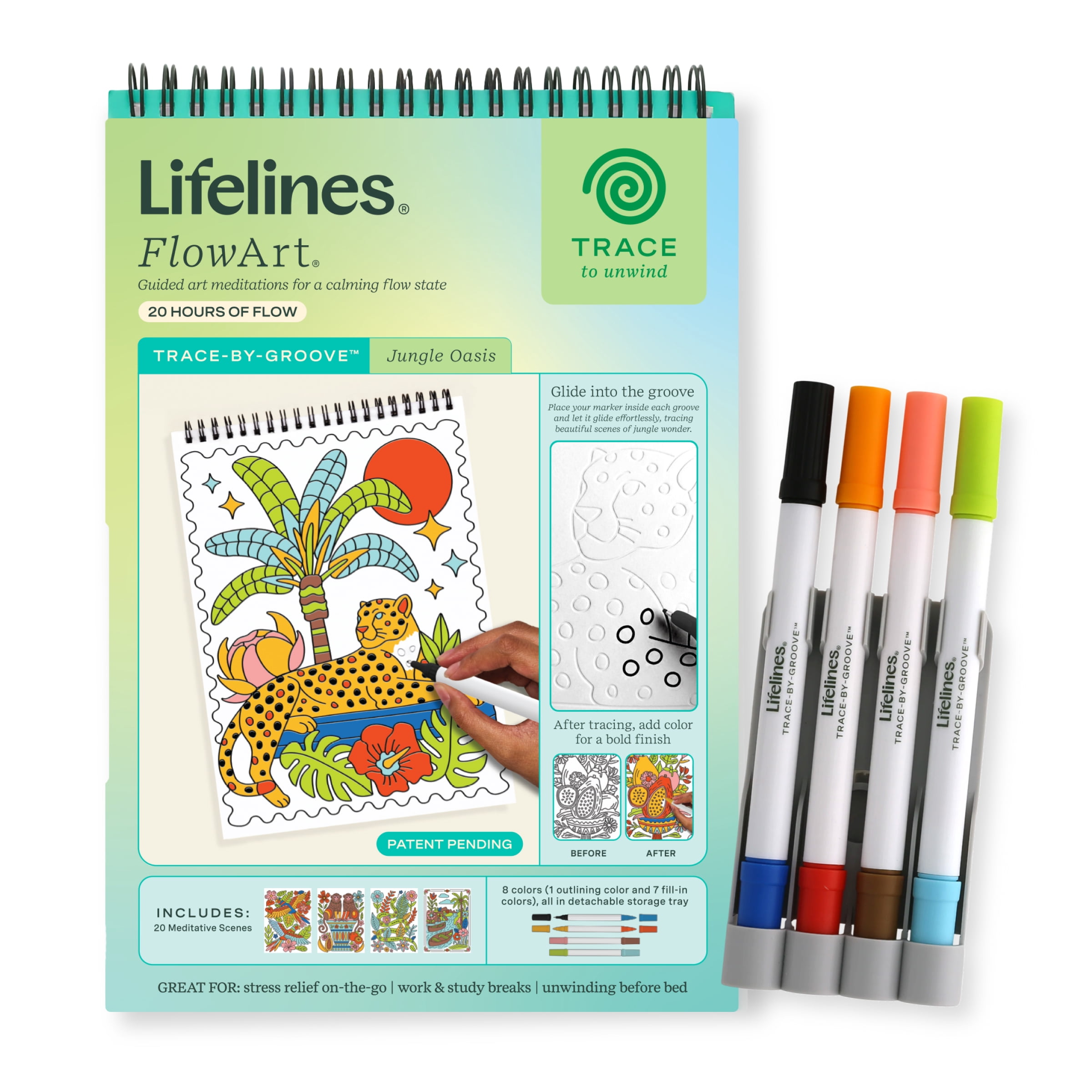 Lifelines FlowArt: Trace-By-Groove, Jungle Oasis