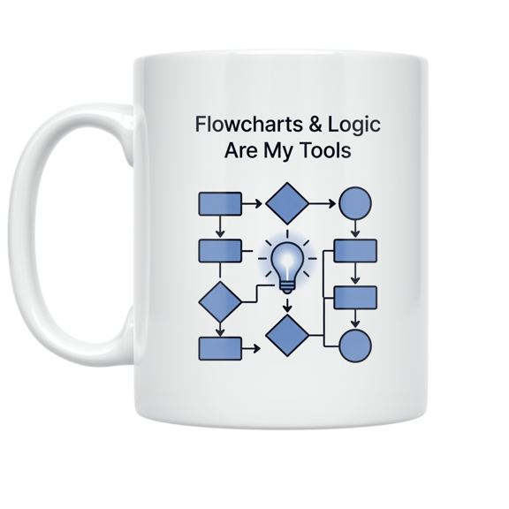 Flowcharts & Logic Are My Tools - Systems Analyst - 11 oz Ceramic Coffee Mug