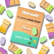 Flowcheer Foaming Hand Soap Tablets Refills - 12 Packs -Three Mixed Scented Lavender, Vanilla, Orange