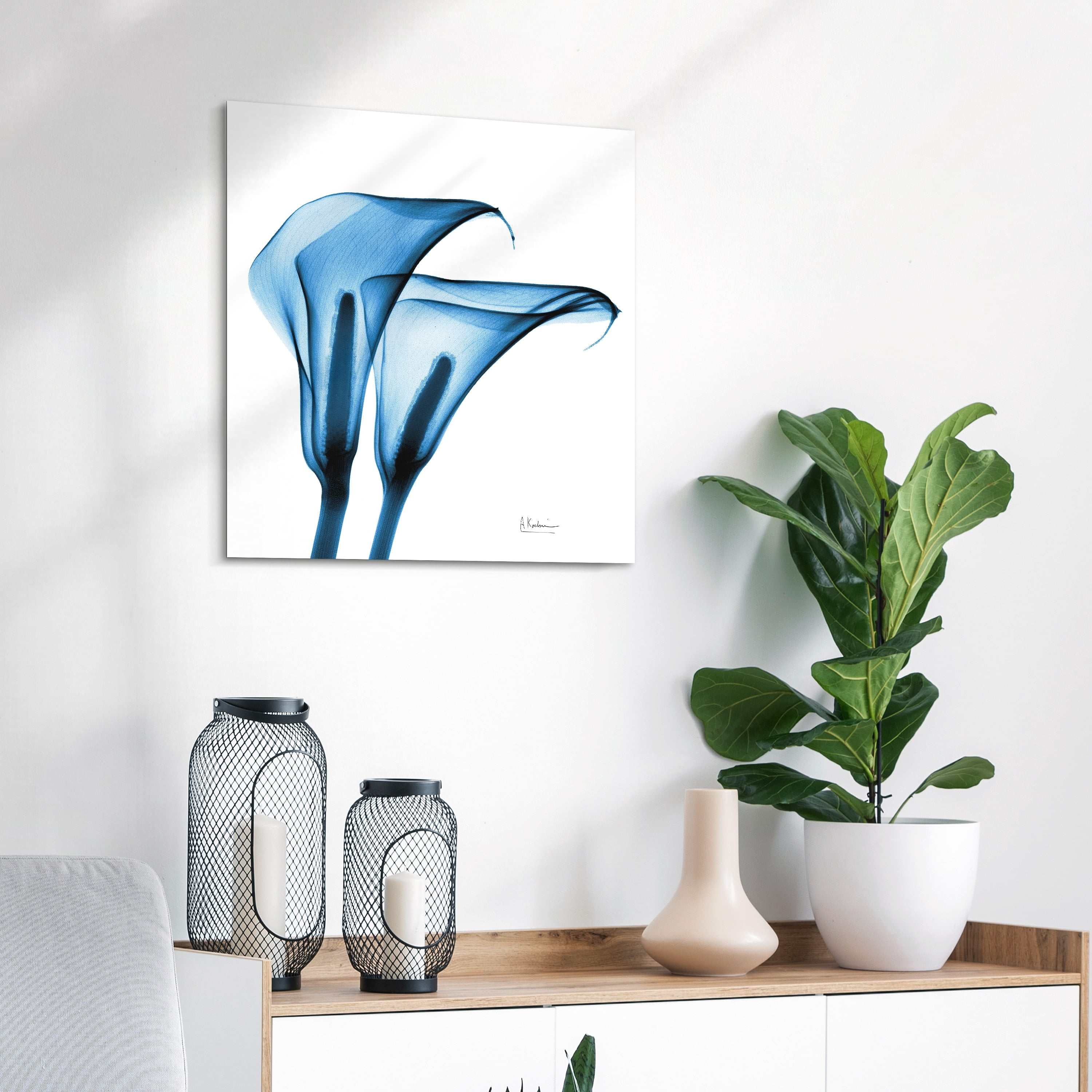 Flower 24 in x 24 in Painting Art Prints, by Empire Art