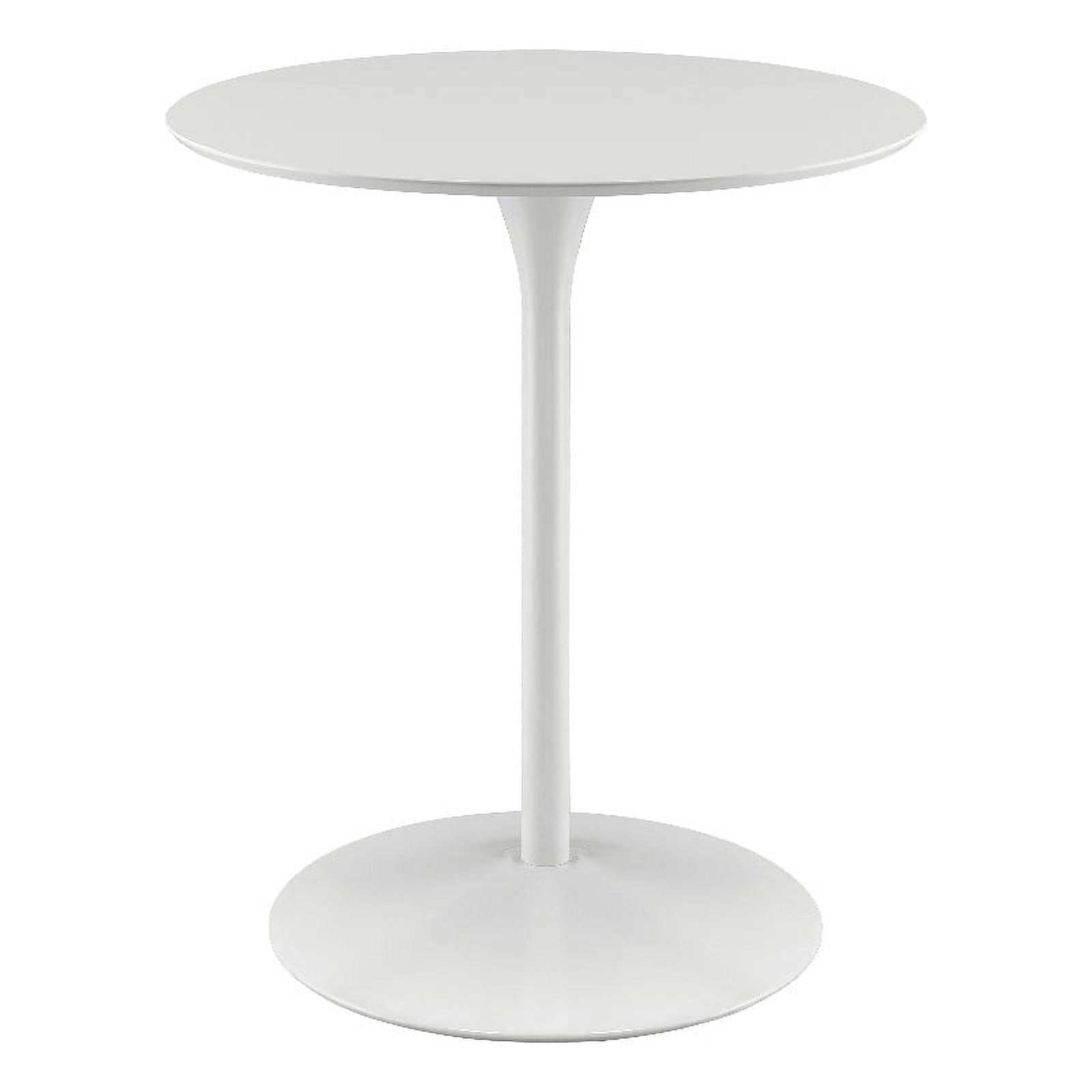 Flower 32" Round Counter Height Engineered Wood Table with White Top