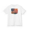 thumbnail image 1 of Flower 4th of July USA Kids Heavy Cotton Tee-KHJUL4506B-White-S, 1 of 3