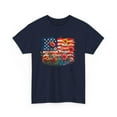 thumbnail image 1 of Flower 4th of July USA Unisex Heavy Cotton Tee-KHJUL4506-Navy-S, 1 of 3