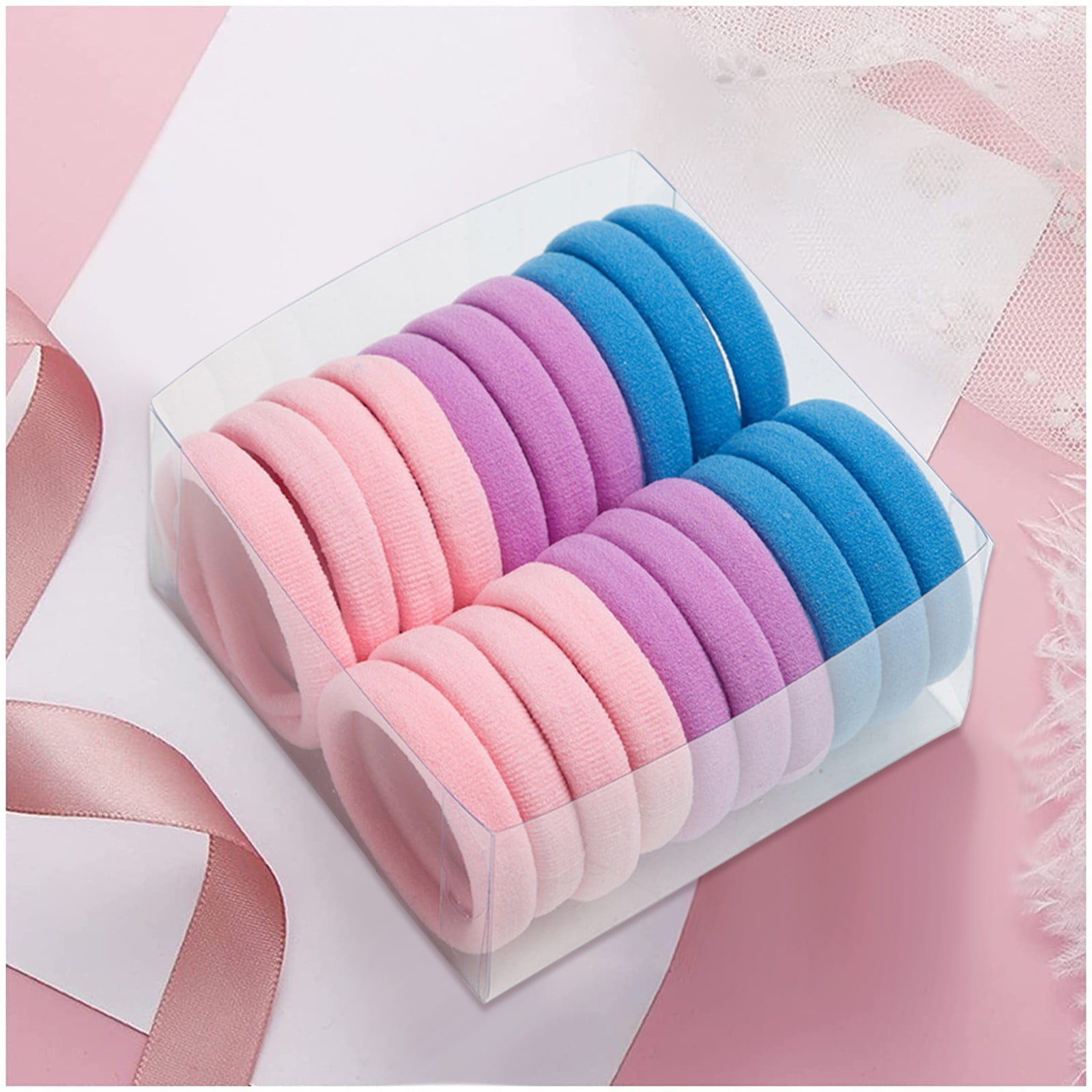 Small Elastic Hair Bands for Women's Hair Large Hair Scrunchies for Thick Hair 10 Or Less Items for Moms Cheer Bows for Cheerleaders Thin Hair Ties for Girls Barrettes And Scrunchies 4 Items Rubber