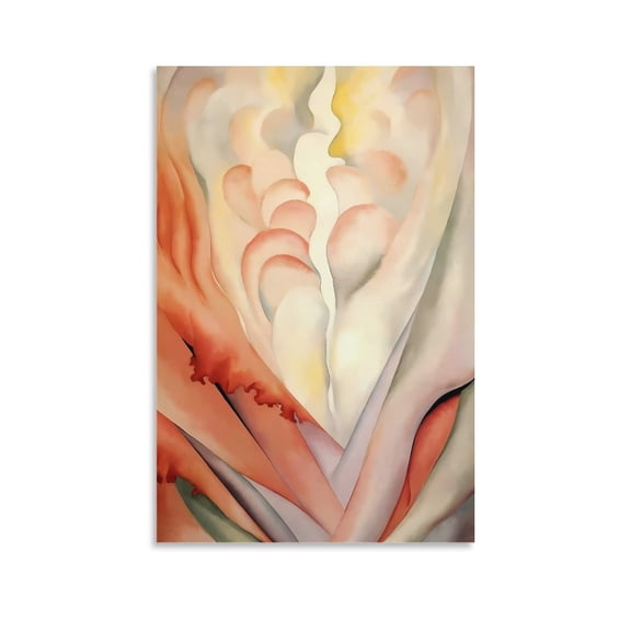 Flower Abstraction by Georgia OKeeffe Painting Poster Art Poster Canvas Painting Decor Wall Print Photo Gifts Home Modern Decorative Posters 24x36inch(60x90cm)