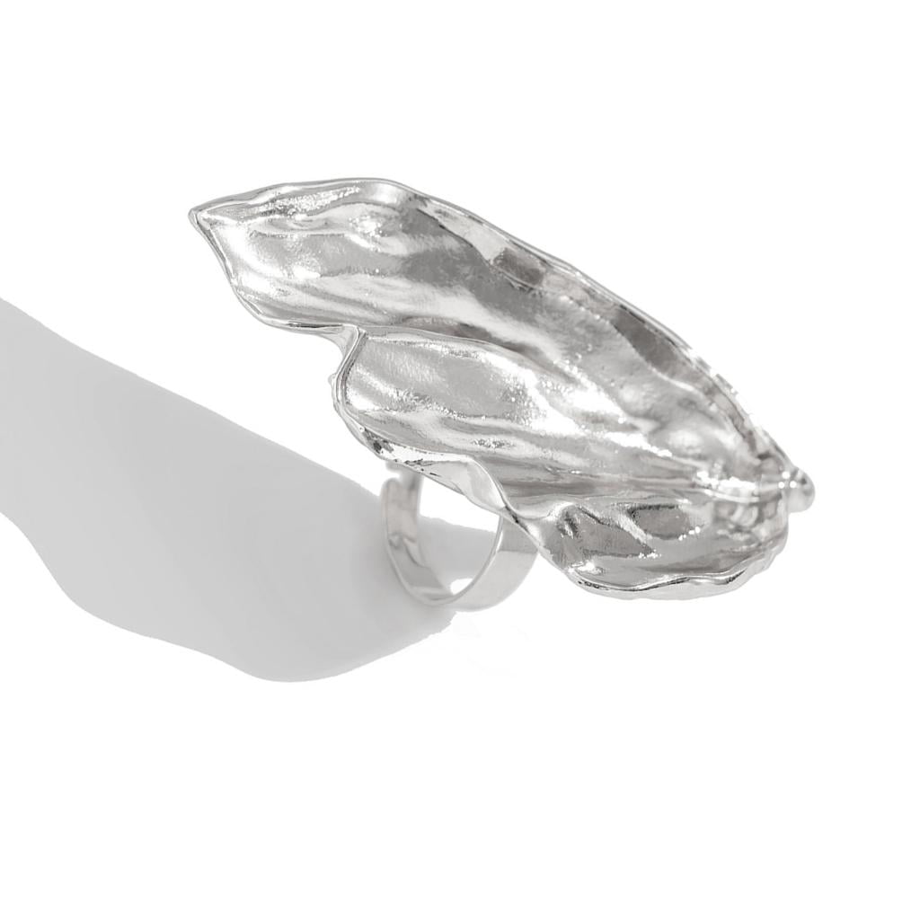 Flower Adjustable Rings Opening Rings Alloy Texture Flower Finger Open ...