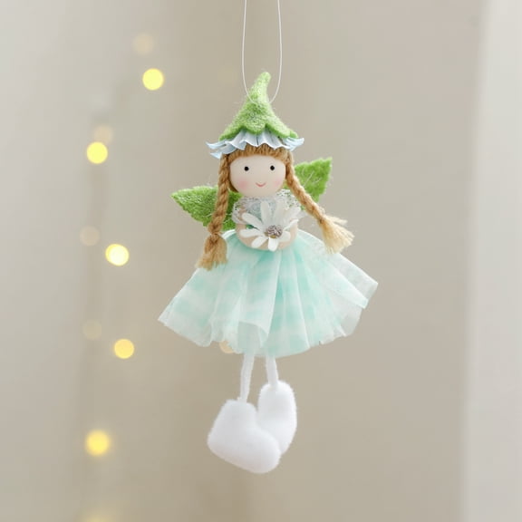 Flower Angel Ornaments,Angel Hanging Ornaments,Easter Fairy Hanging Ornaments for Spring Easter Summer Wedding Present Decor(Daisy Flower Angel Ornaments)