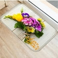 thumbnail image 1 of Flower Anti-Slip Doormat Kitchen Entrance Door Mat Flannel Carpet Colorful Indoor Floor Mats Rugs 40x60cm, 1 of 5