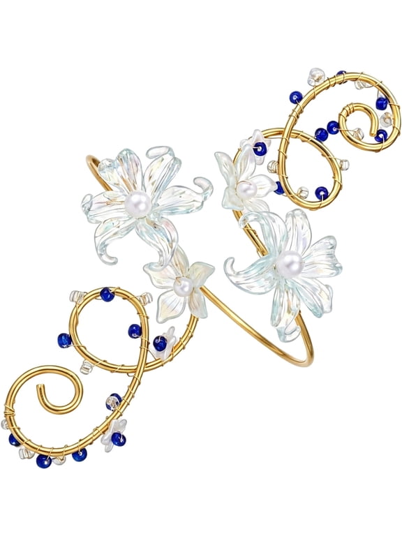 Flower Arm Cuff for Fairy Women Accessories Adjustable Jewelry Bracelet
