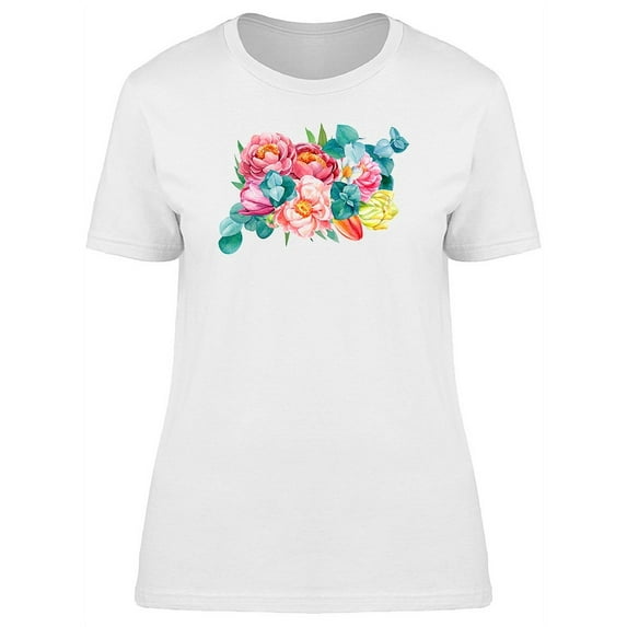 Flower Arrangement Pastel T-Shirt Women -Image by Shutterstock, Female x-Large