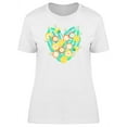 thumbnail image 1 of Flower Arrangment Heart Doodle T-Shirt Women -Image by Shutterstock, Female XX-Large, 1 of 2