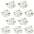 thumbnail image 1 of Flower Balls Arrangement Bouquet - 10 Pcs 11.8inch Diameter Fake Flower Balls - Artificial Arrangements for Home Wedding Centerpiece Table Decorations (White), 1 of 9