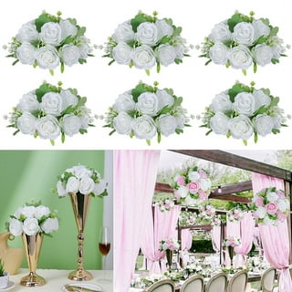 Artificial Flowers Vintage Rose Bouquet Silk Peony Hydrangea Holding Bride  Fake Flower Home Wedding Decoration Accessories 
