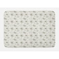 thumbnail image 1 of Flower Bath Mat, Autumn Season Hellebore Flowers Ornamental Composition of Botany Garden, Plush Bathroom Decor Mat with Non Slip Backing, 29.5" X 17.5", Dark Green and Ivory, by Ambesonne, 1 of 2