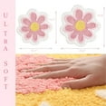 thumbnail image 1 of Flower Bathroom Rugs, Pink Bath Mat, Beauty Bath Rugs, Ultra Soft Microfiber Bath Mats, Machine Washable Flower Rug, Shower Bathtub Mat Gift Aesthetic Summer Room Decor, 15.7x15.7 in, 1 of 7