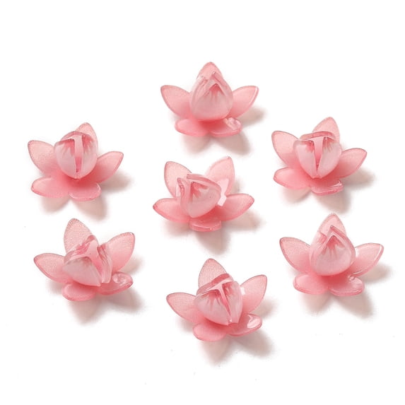 Flower Bead Cap for DIY Jewelry Making Crimson 22~23x12~13mm Hole: 1~1.4mm