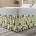 thumbnail image 1 of Flower Bed Skirt, Peonies and Tulips Pattern Romantic Feminine Arrangement Pastel Toned Background, Elastic Bedskirt Dust Ruffle Wrap Around for Bedding Decor, 4 Sizes, Multicolor, by Ambesonne, 1 of 2